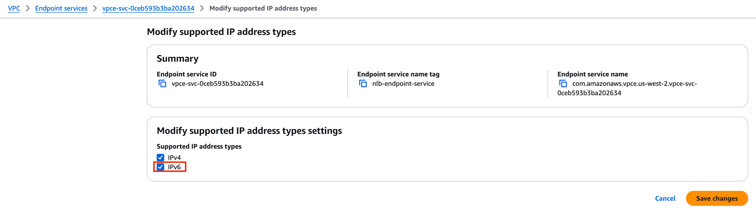 [Provider] Enable IPv6 address type