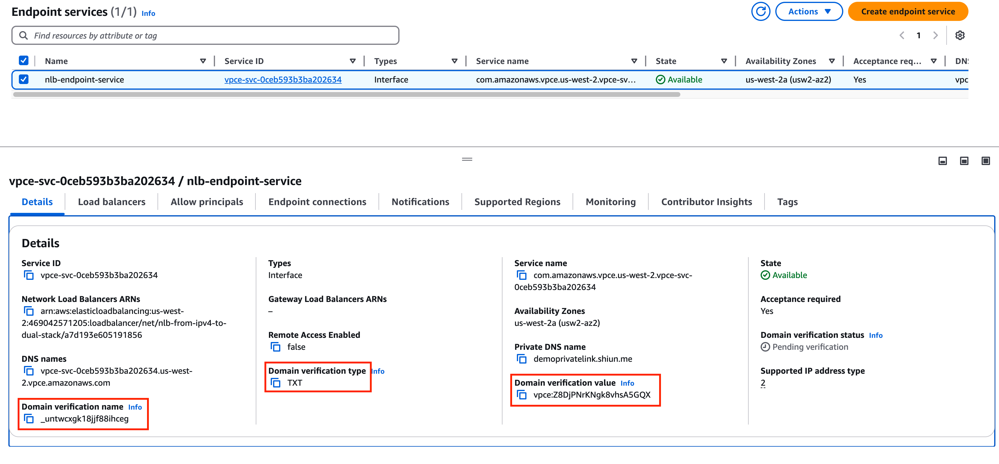 [Provider] DNS verification details