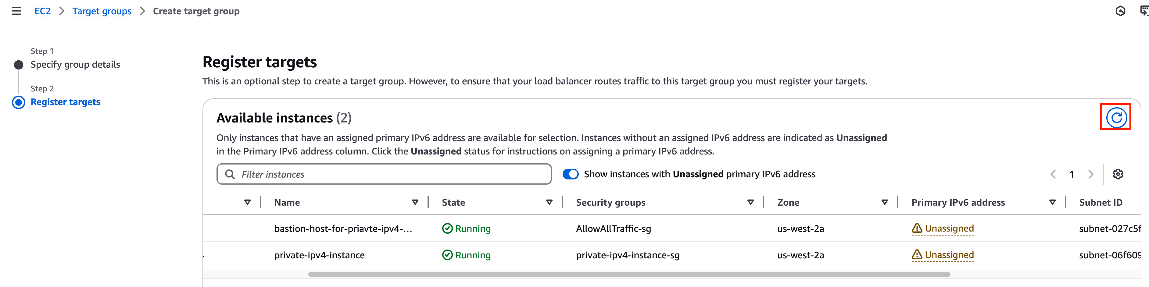 Primary IPv6 address is available