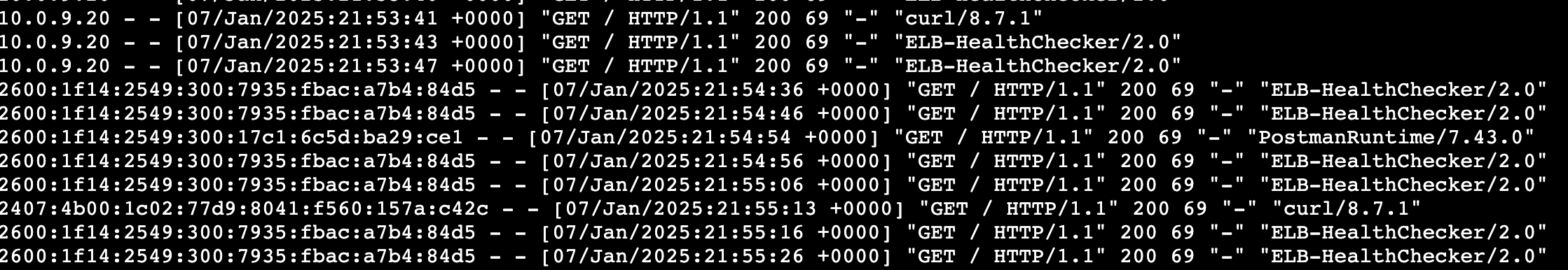 The health check client IP address has turned to IPv6